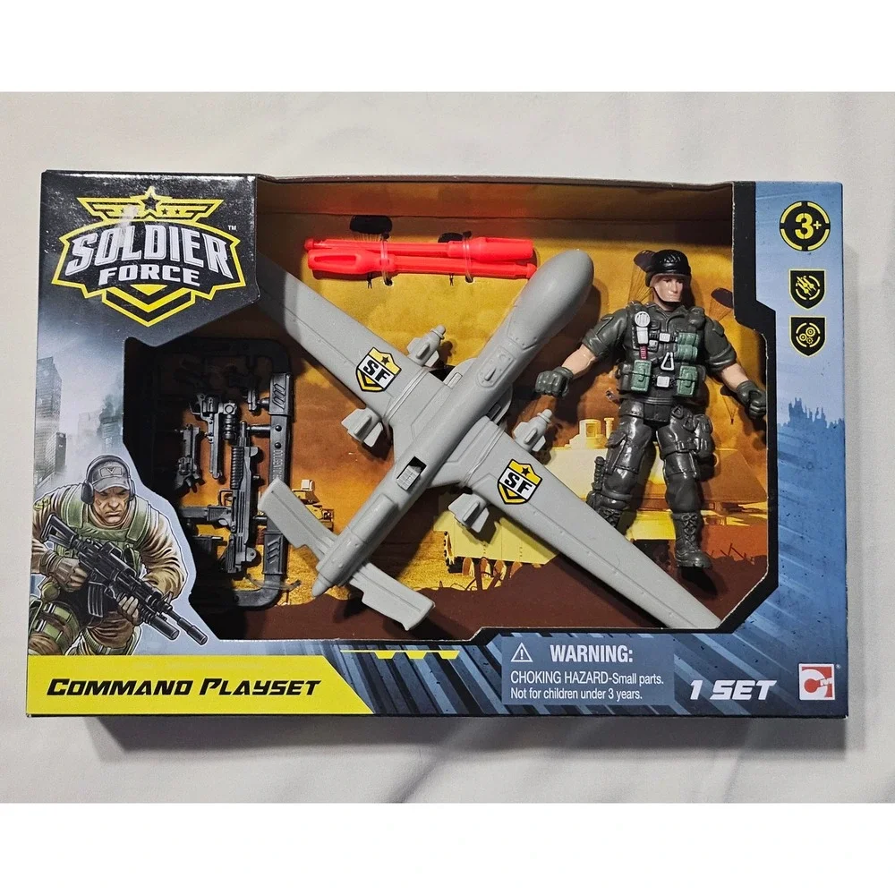 Soldier Force Command Playset Military Action Figure Drone 545327 New In Box